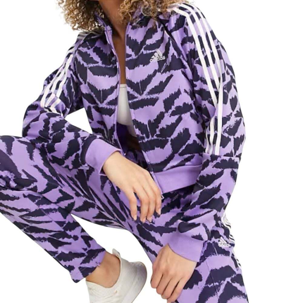 Tiro Suit Up Jacket XS Purple Full Zip Stand Collar Sportycore Streetwear NWT